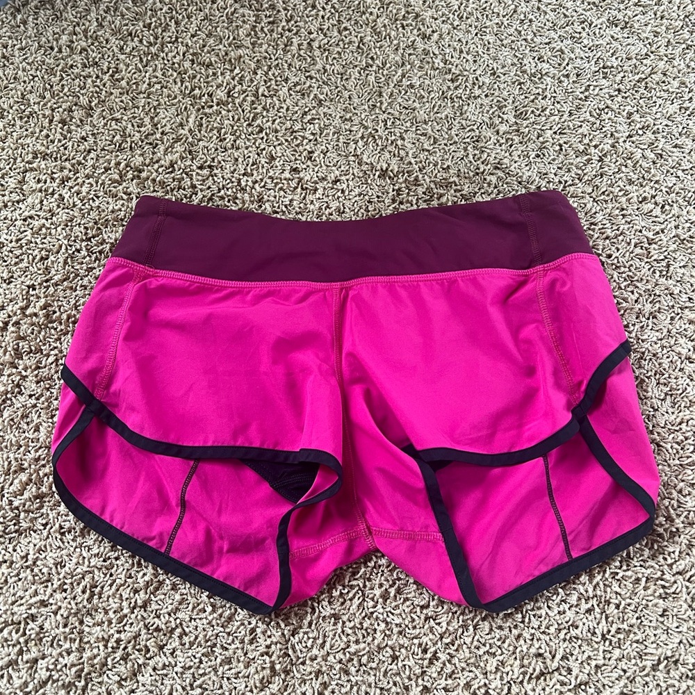 Lululemon Pink Athletic Shorts